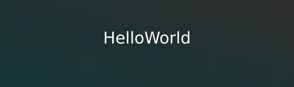 此次测评对象HelloWorld