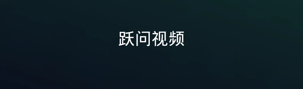 此次测评对象跃问视频