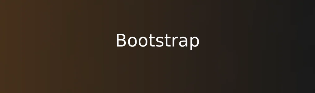 此次测评对象Bootstrap