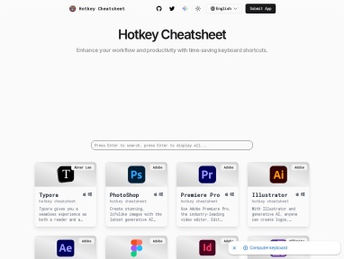 Hotkey Cheatsheet