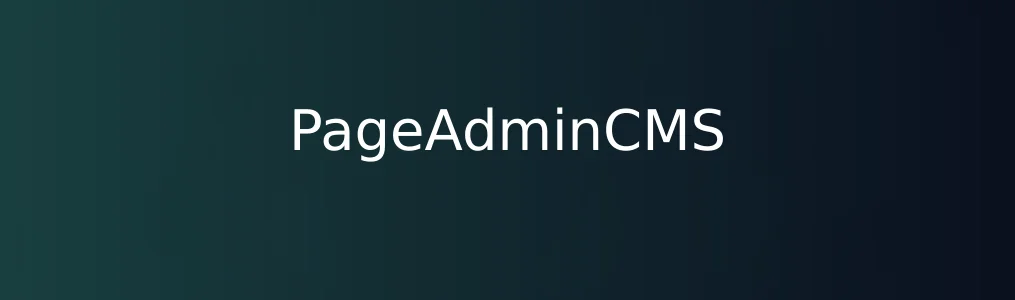 此次测评对象PageAdminCMS