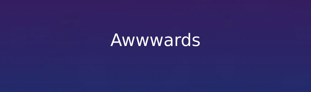 此次测评对象Awwwards
