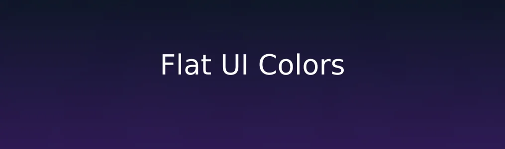 此次测评对象Flat UI Colors