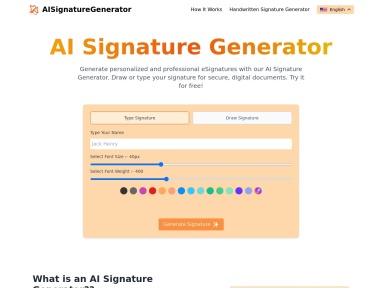 AI Signature Generator