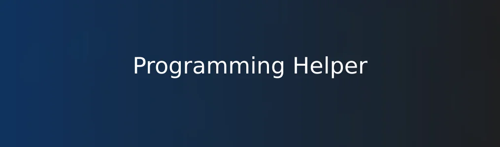 Programming Helper特色图片