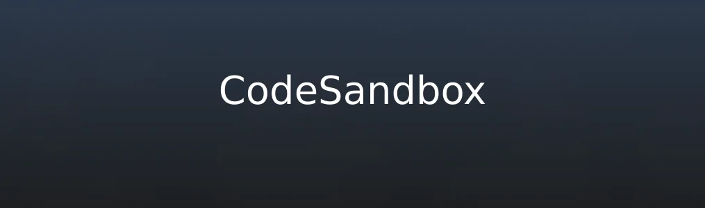 CodeSandbox特色图片