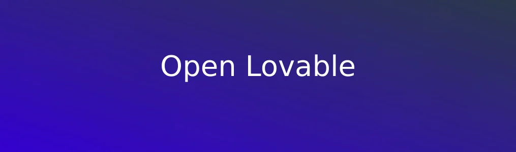 Open Lovable特色图片
