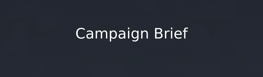 《Campaign Brief》使用指南:5步完成高效广告策划