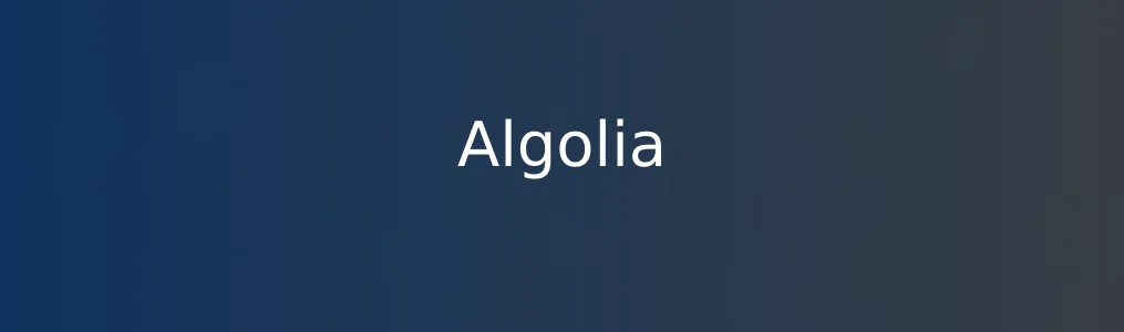 Algolia特色图片