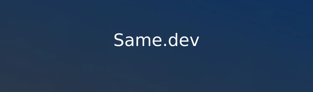 《Same.dev》网页转代码教程:3步实现AI驱动前端开发