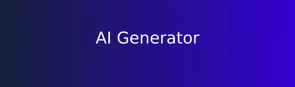 《AI Generator》图文创作入门教程:3步生成高质量配图